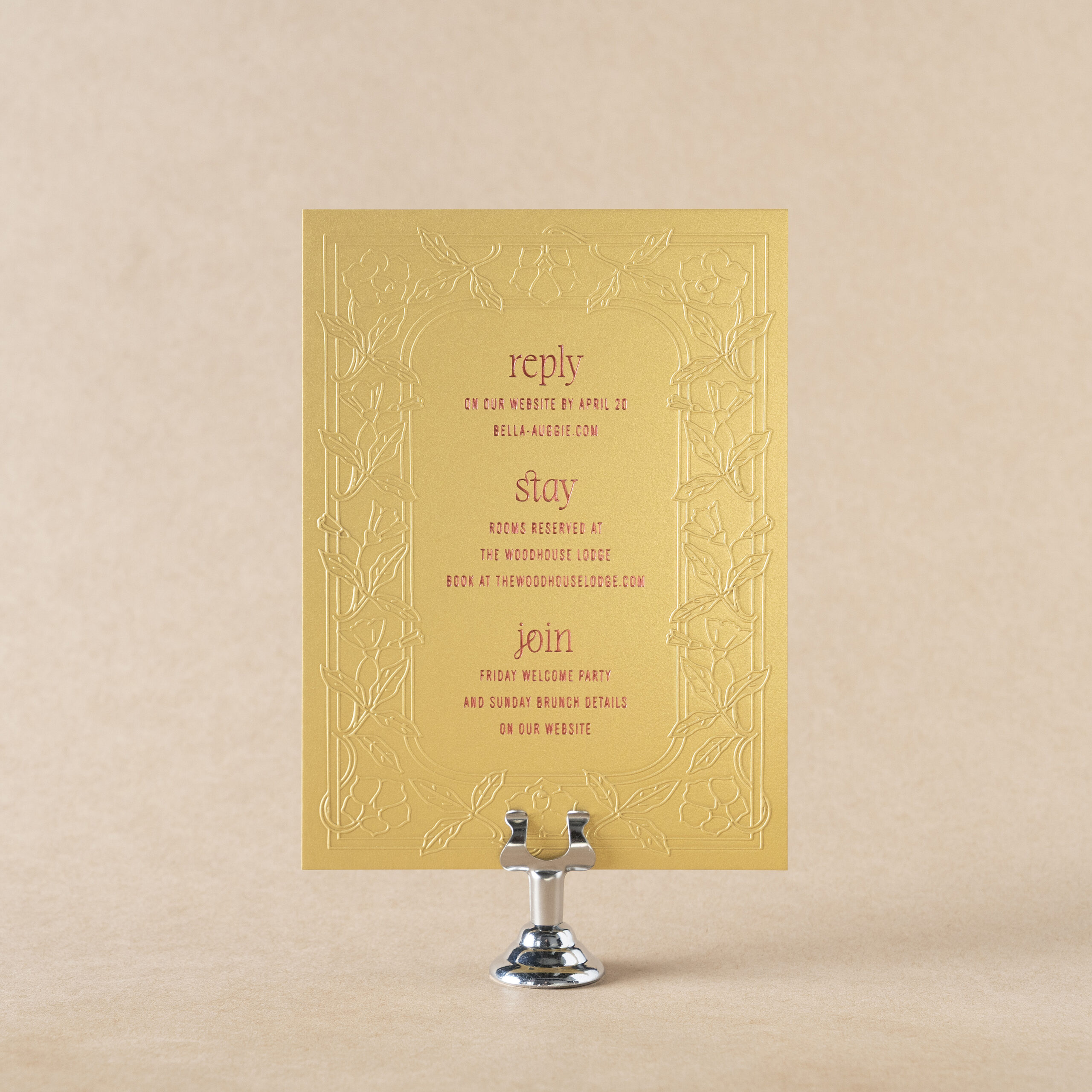 Tomlin Details Card design