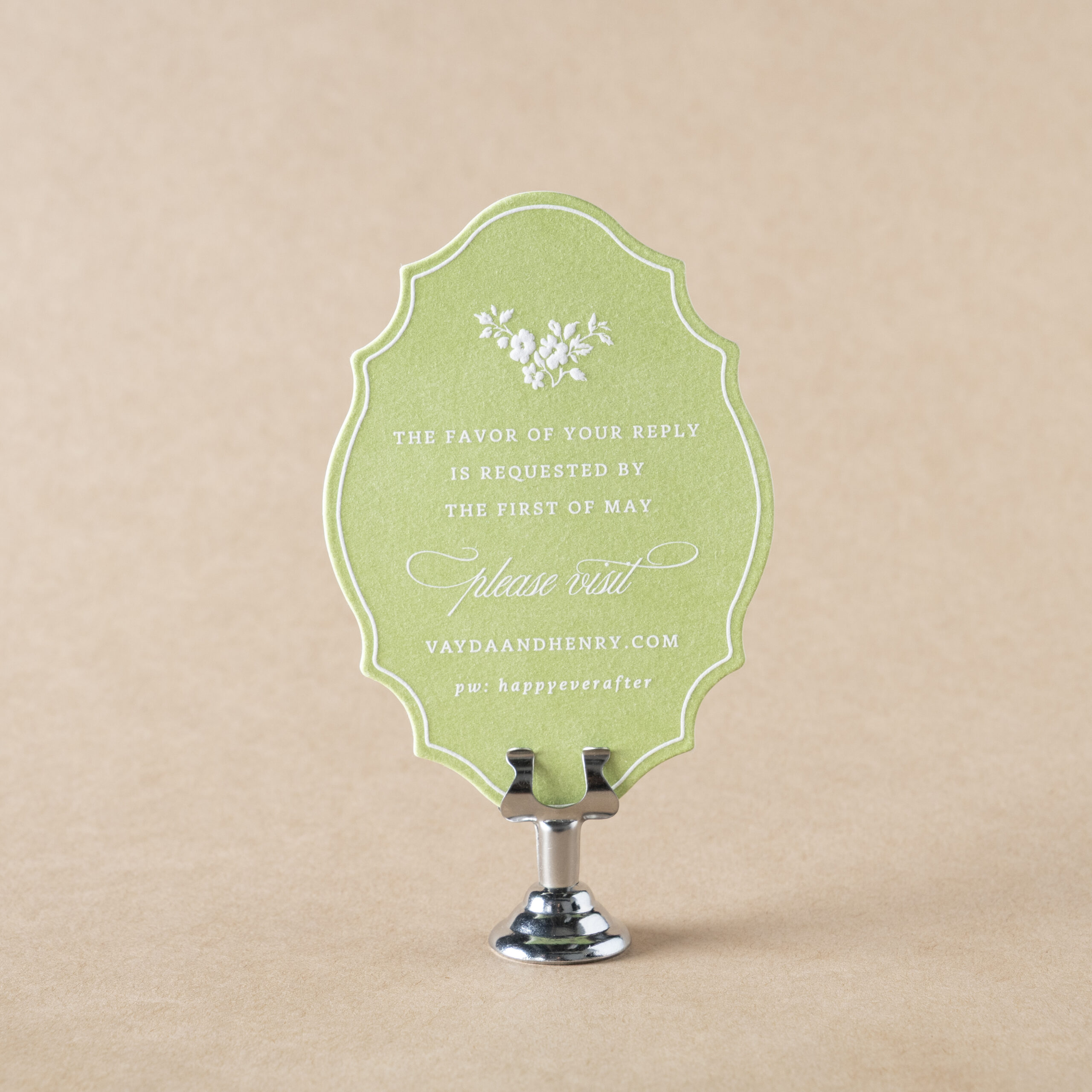 Vayda Reply Card design