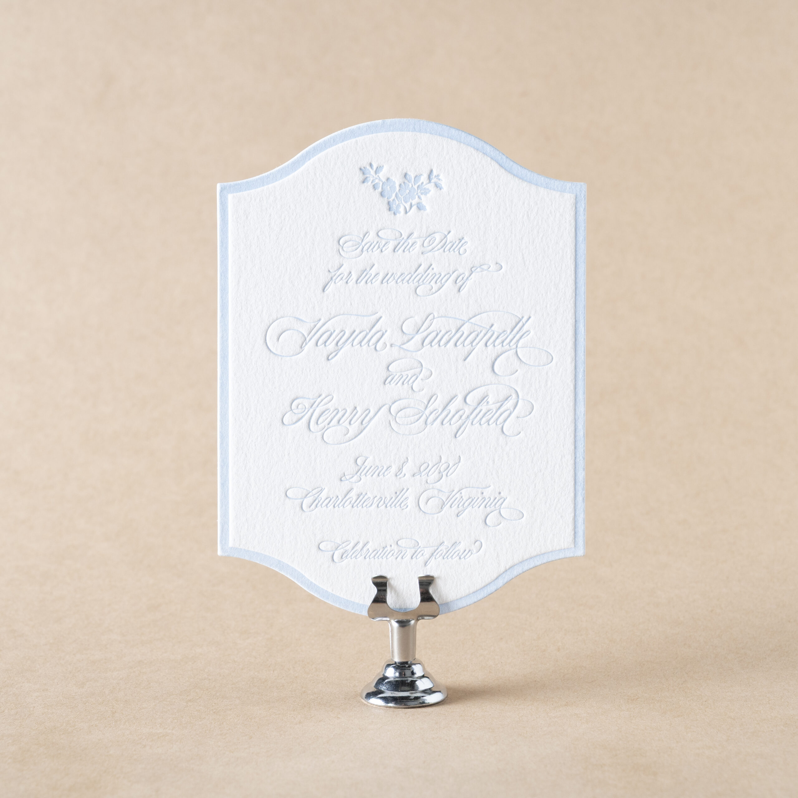 Vayda Save the Date design