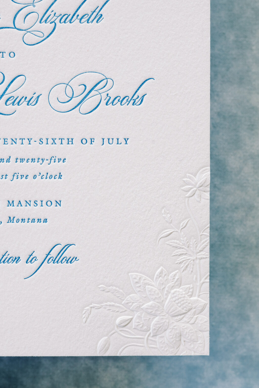 Seventh and Anderson sculpted emboss