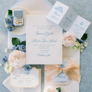 letterpress wedding suite