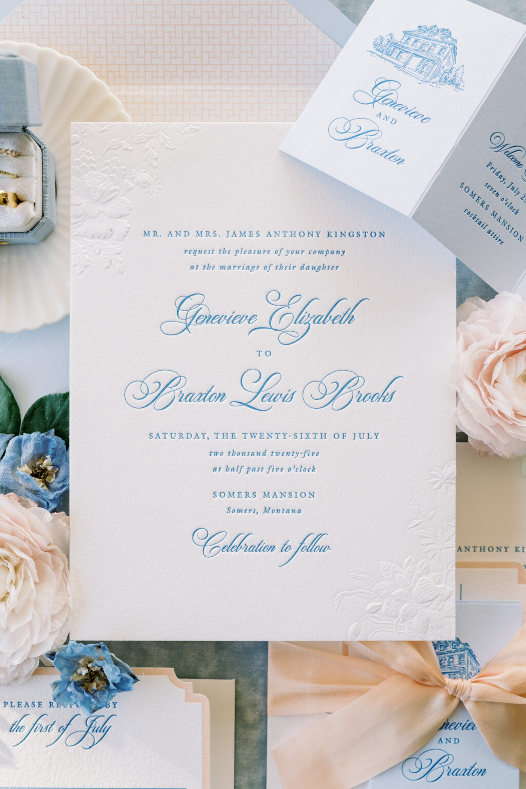 Seventh and Anderson letterpress wedding invite