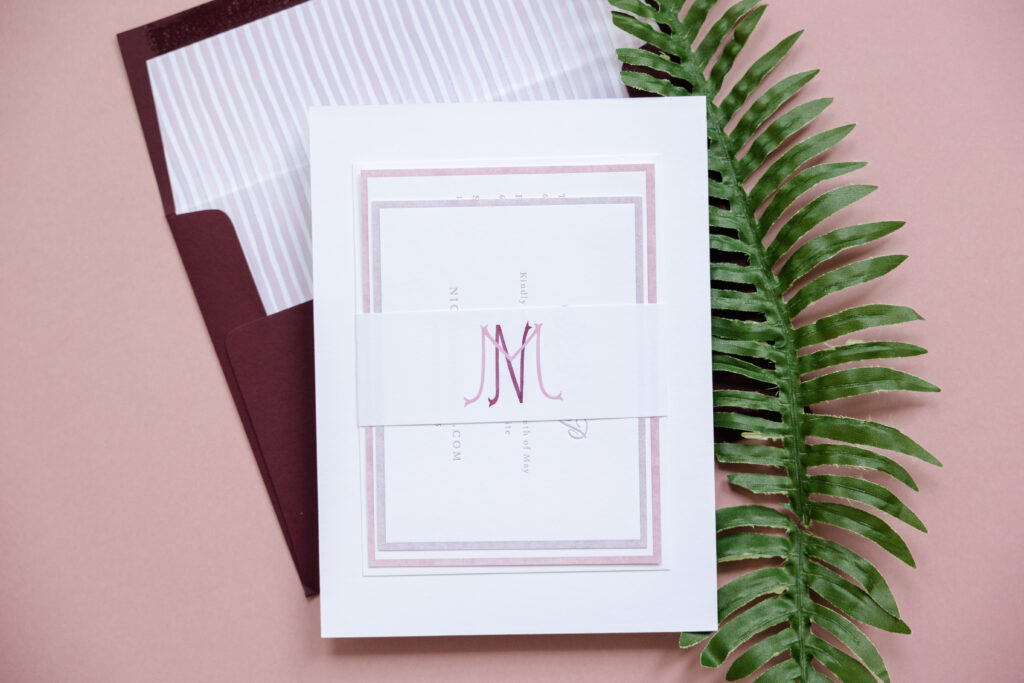 Belly band with custom monogram