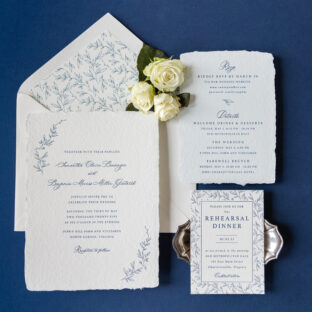 Letterpress Invite on Handmade Paper