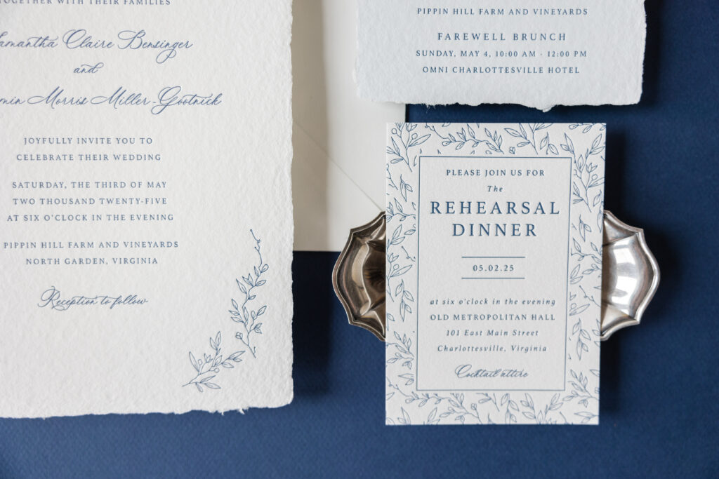 botanical rehearsal invite