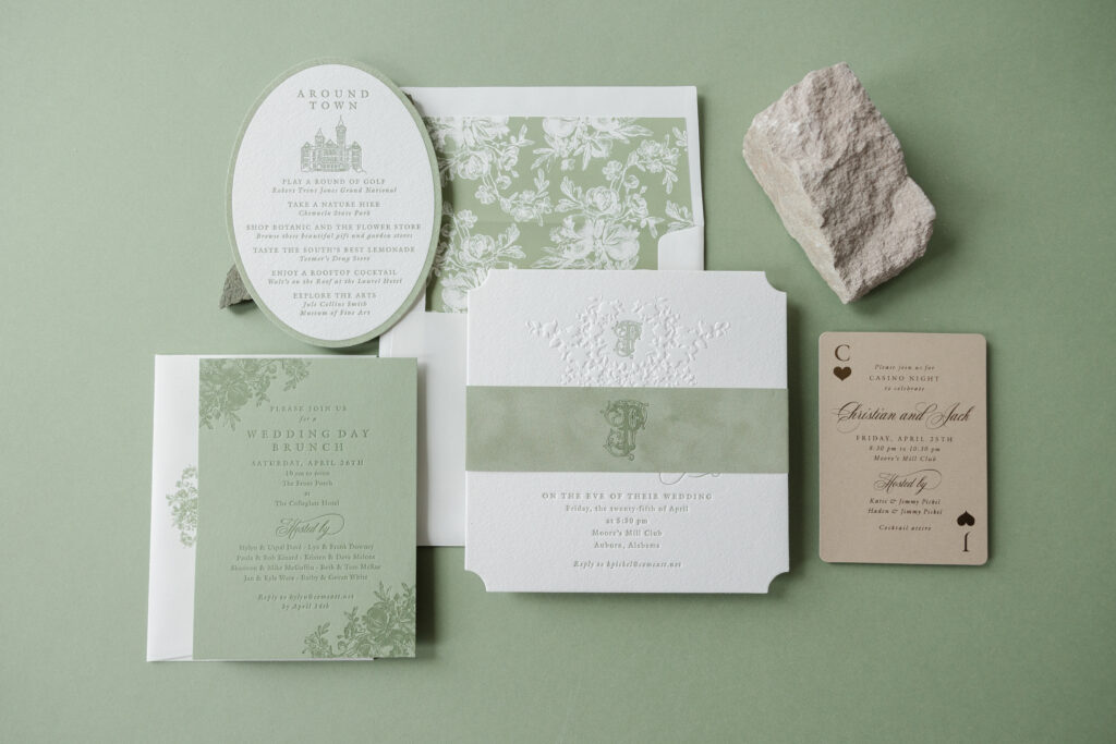 letterpress wedding stationery