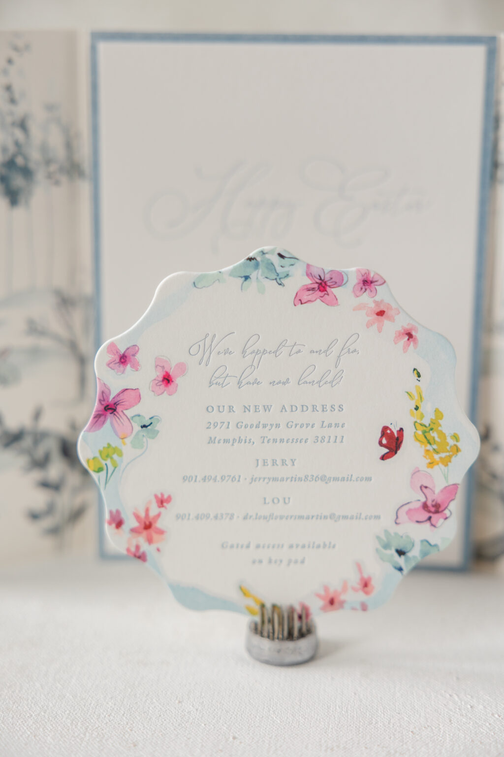 letterpress and digital new home card