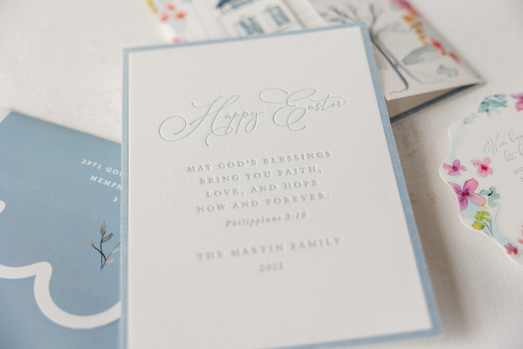 Letterpress Easter card