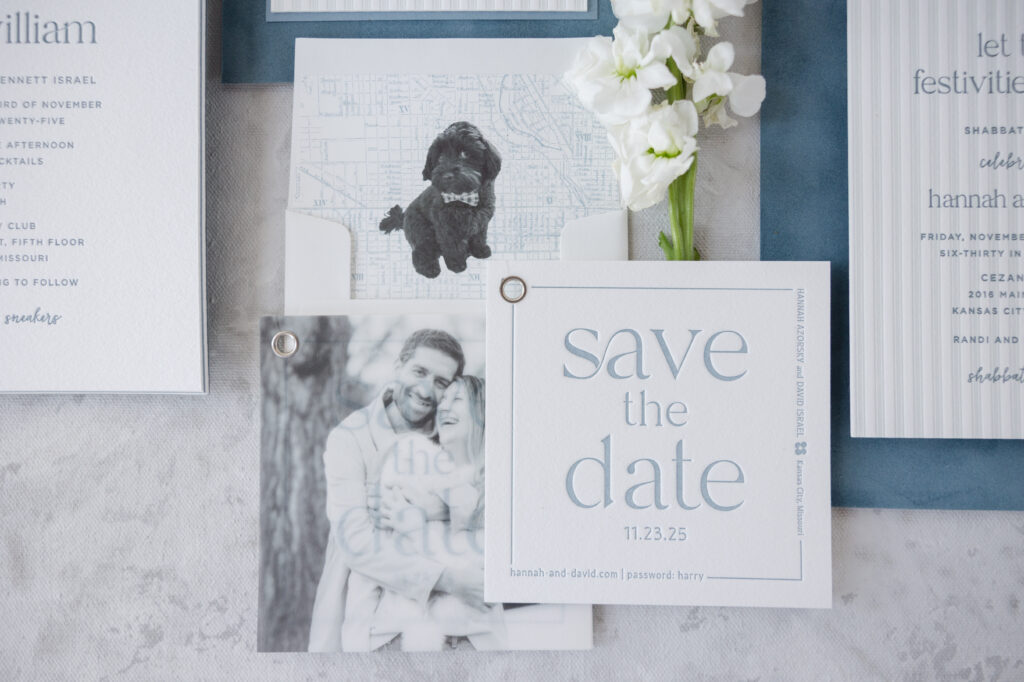 letterpress save the date