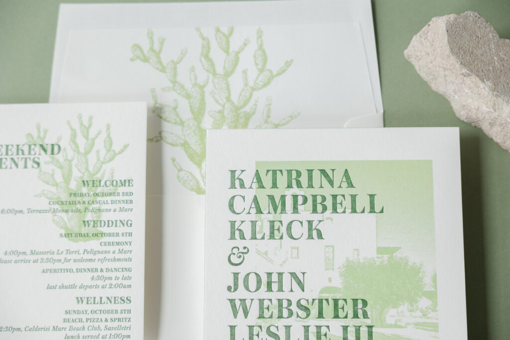 Southern Italy Wedding Invites