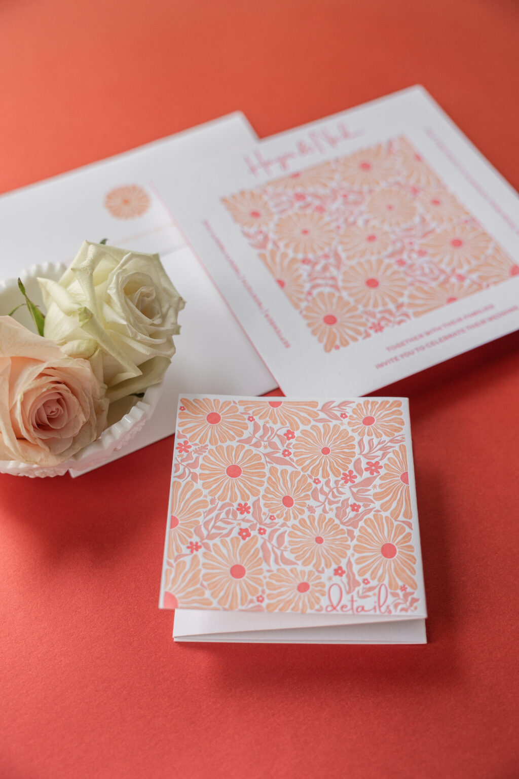 Letterpress retro pattern