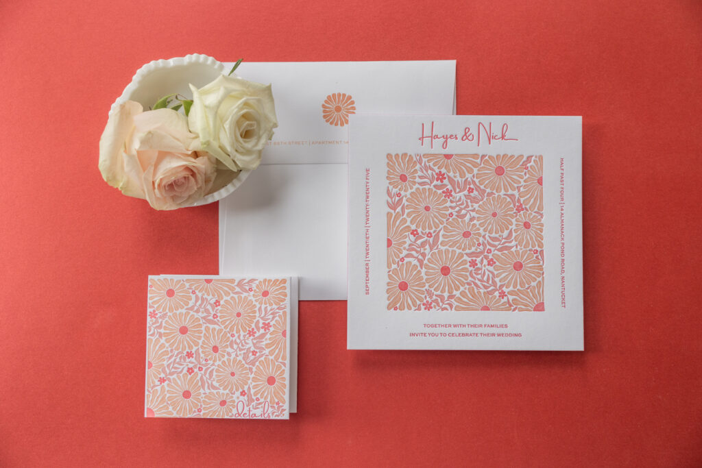 Letterpress wedding invites