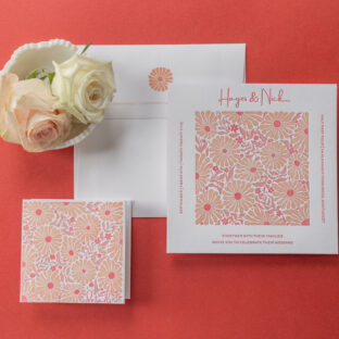 Letterpress wedding invites