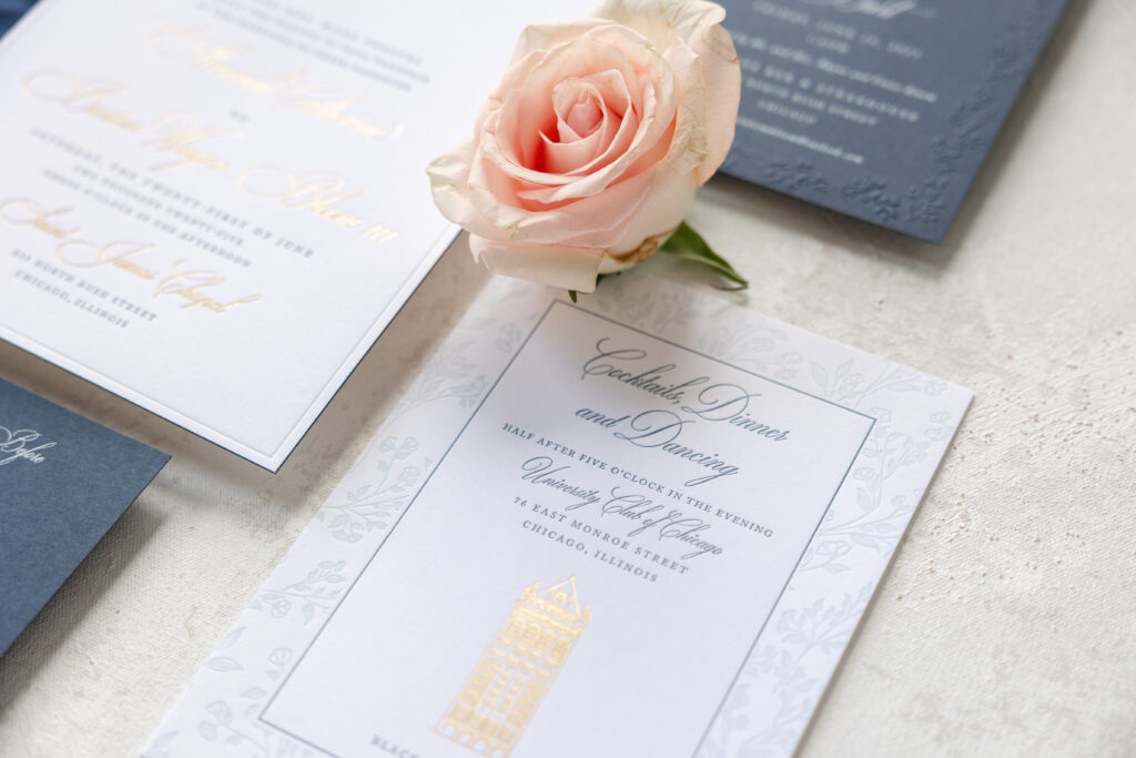 Letterpress and Foil Invitations