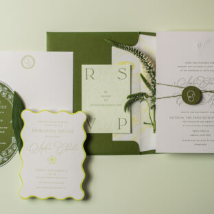 letterpress wedding stationery