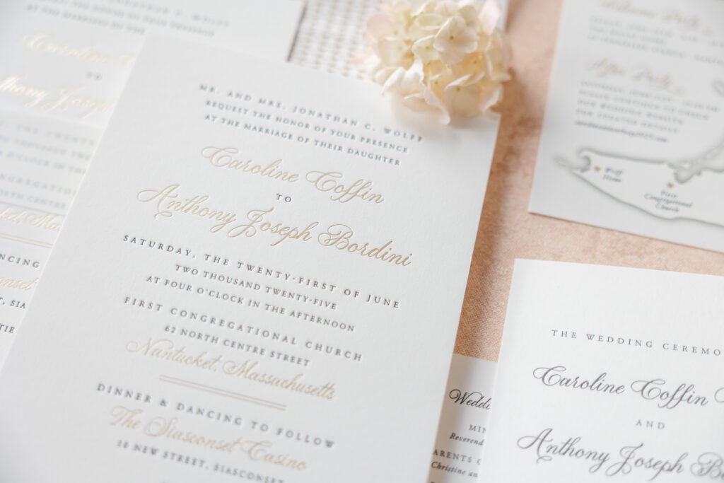 foil stamping detail