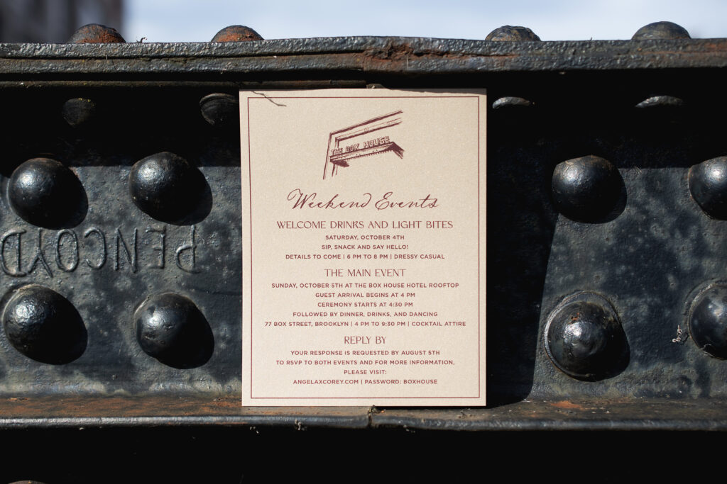 NYC-Inspired Wedding Stationery