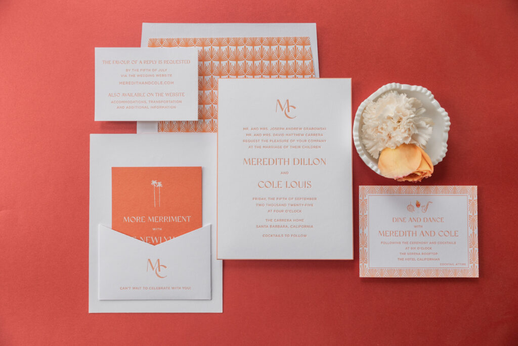 Letterpress Wedding Stationery