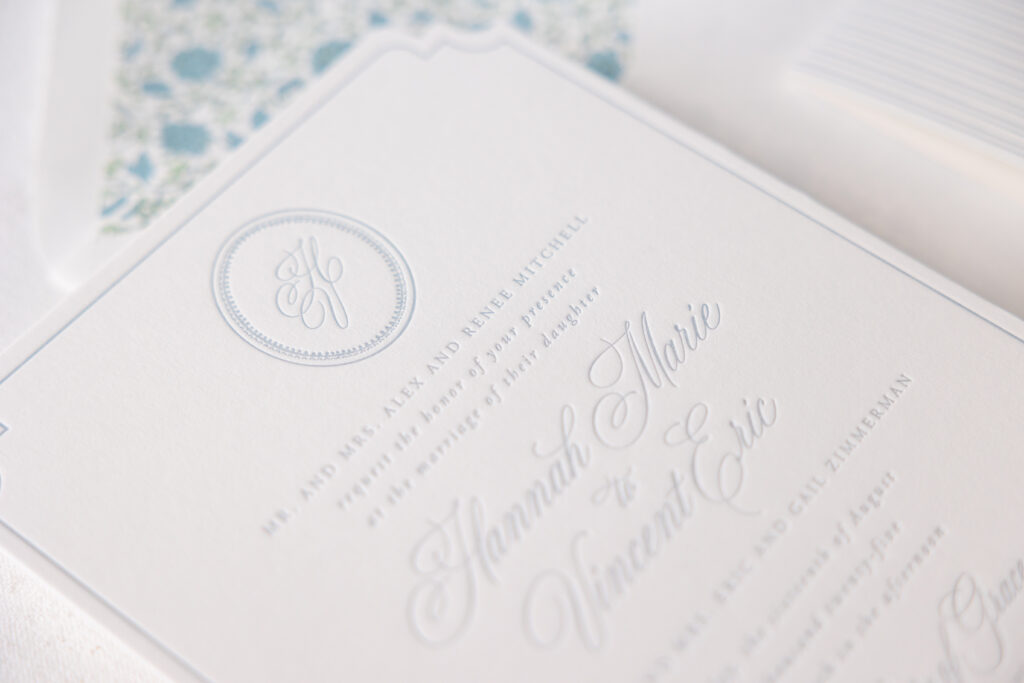 letterpress monogram