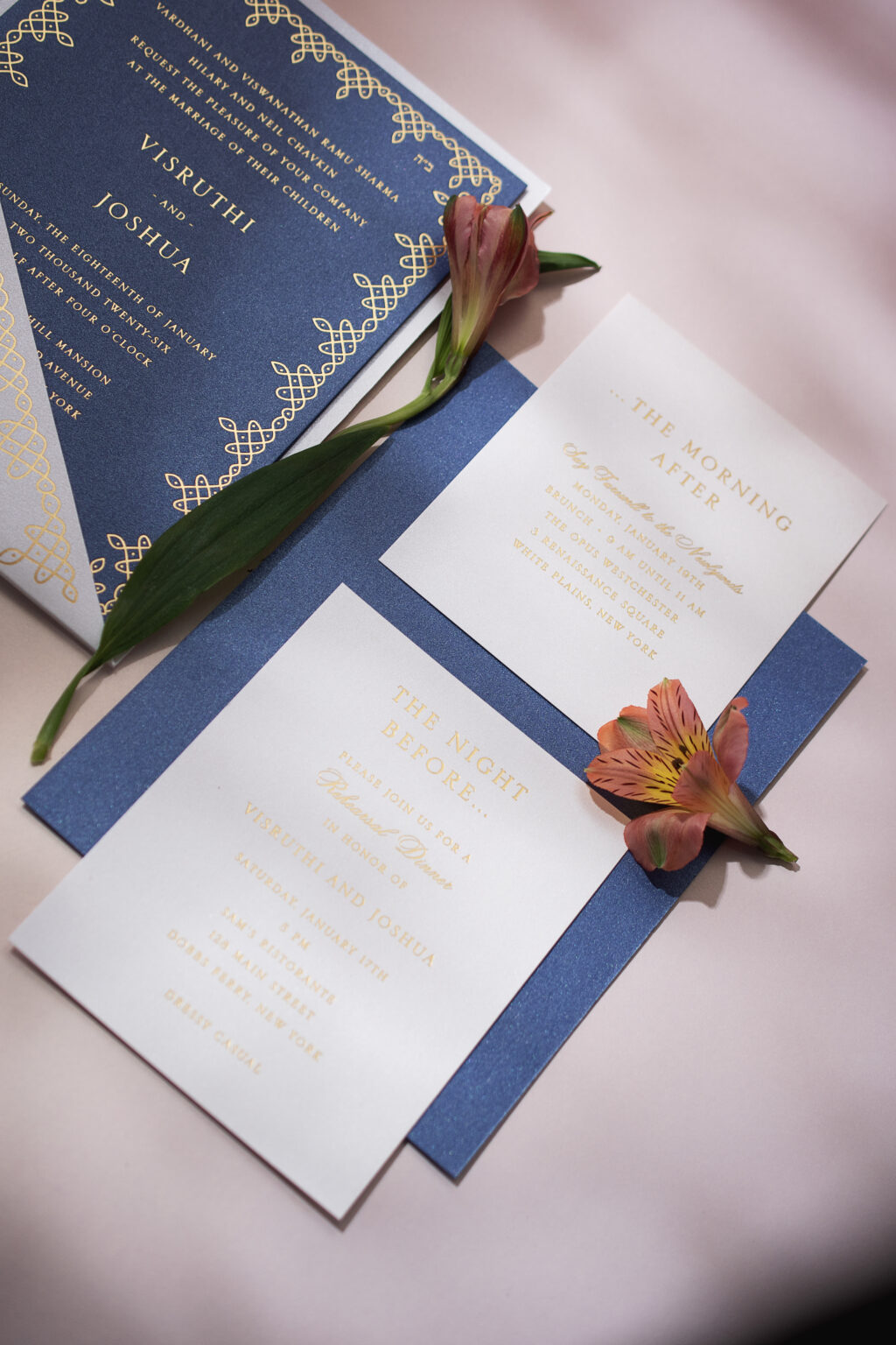 Foil Stamped Wedding Stationery