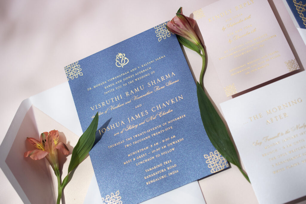Foil Wedding Invitation Suite