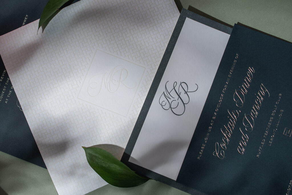 Foil Stamped Wedding Invitations