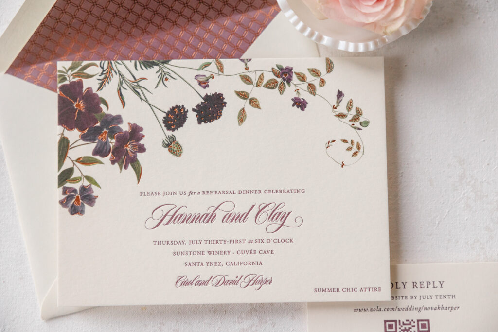Moody Garden Romance Invitations