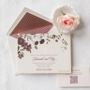Letterpress and Foil Wedding Stationery