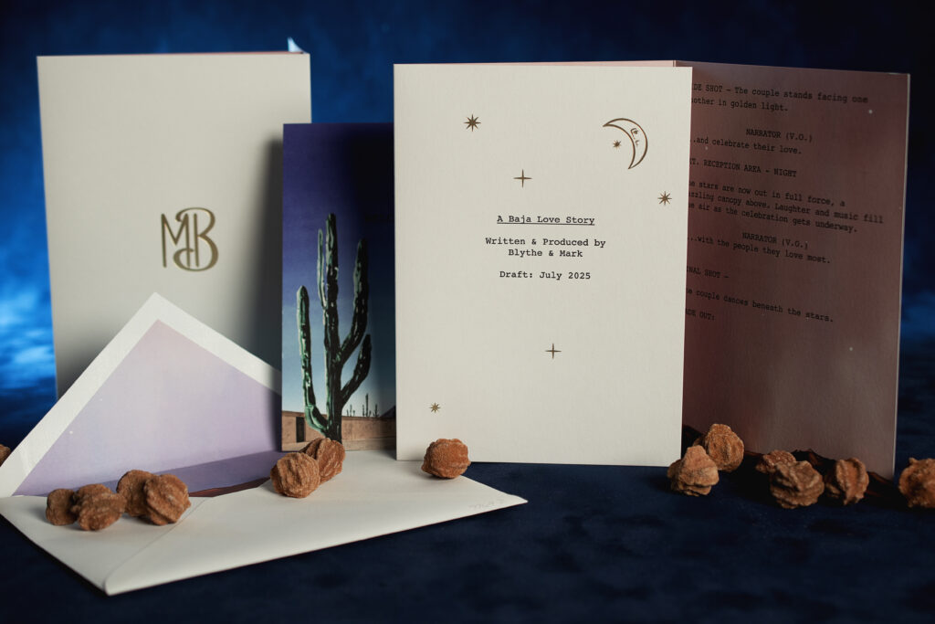 Cinematic Desert-Inspired Wedding Invitations