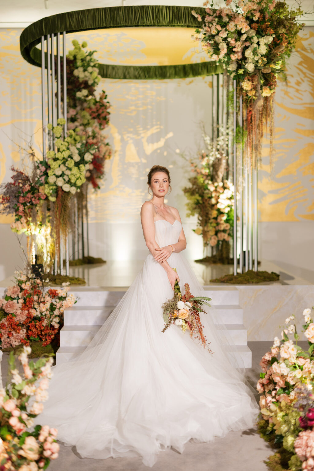 Floral Arrangement Bridal Photo Shoot