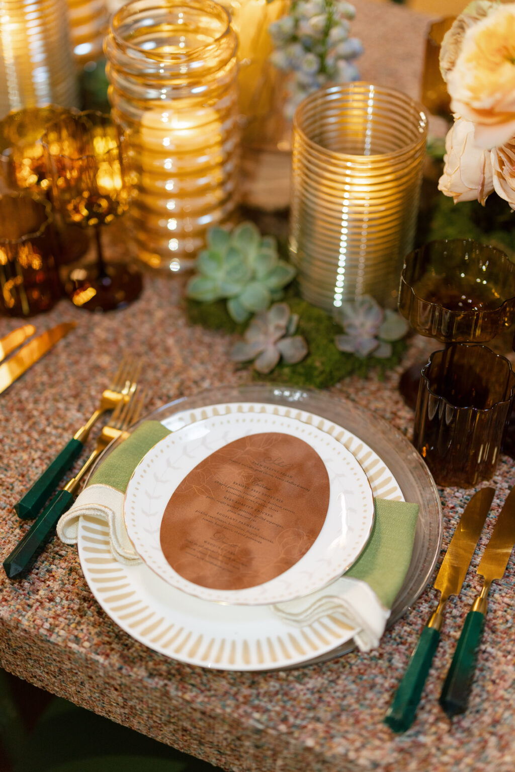 Bella Figura Velvet Die-Cut Menu