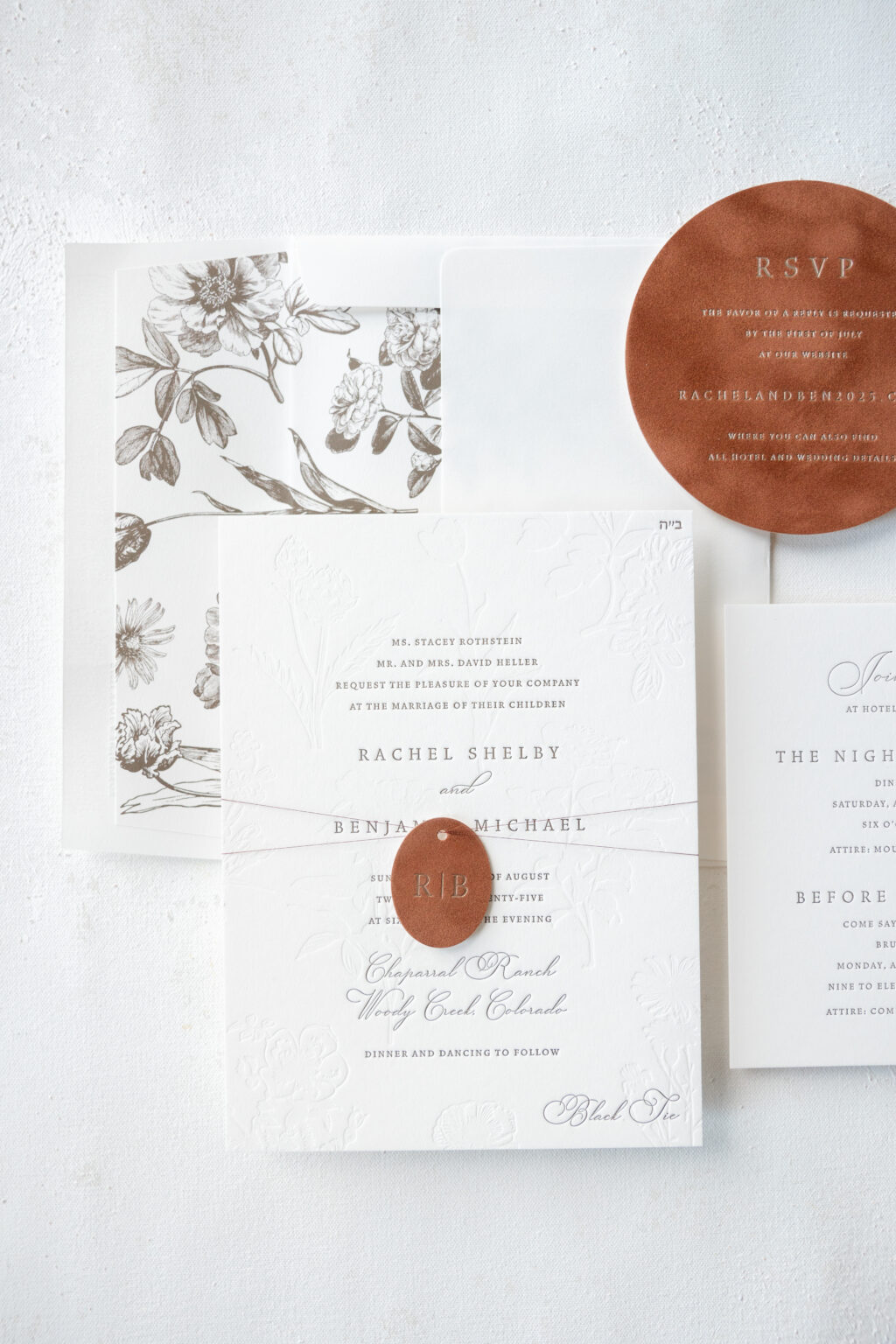 Blind Emboss Invites