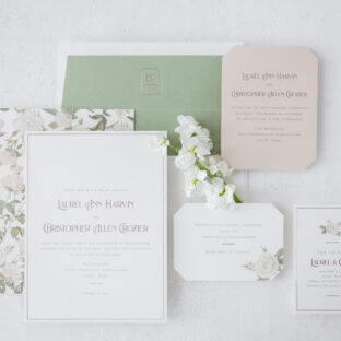 Foil-Stamped Wedding Stationery