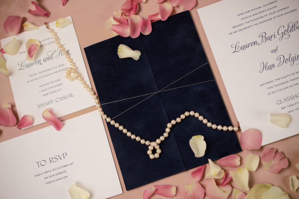 Velvet Gatefold with Metallic Thread