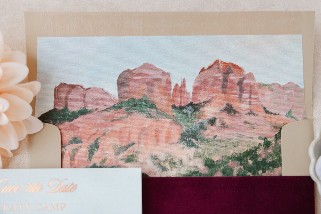 custom illustration envelope liner