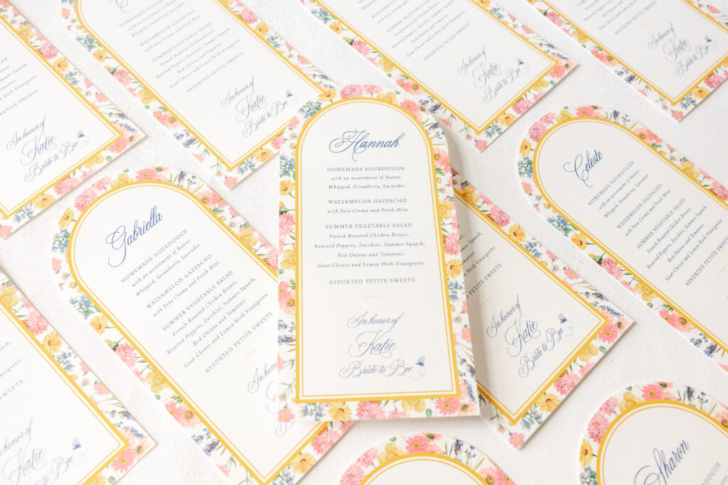 Garden Party Menu