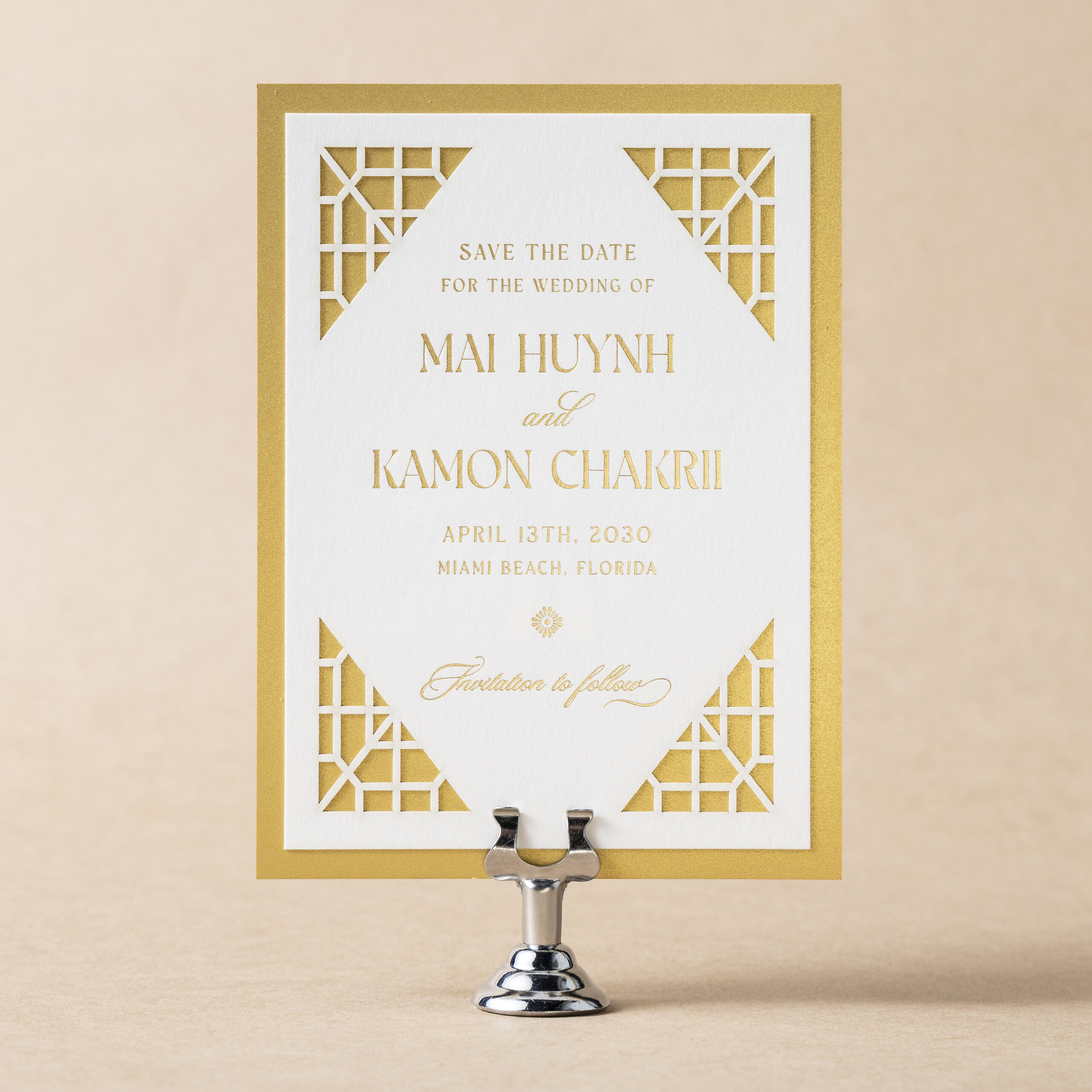 Mai V.2 Save The Date design