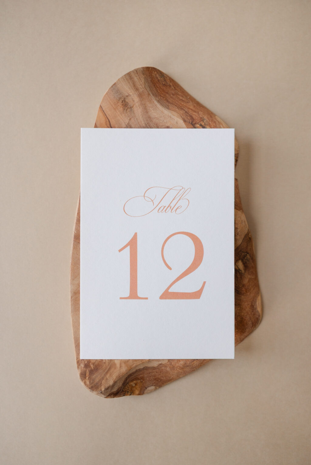 Wedding Table Number Card