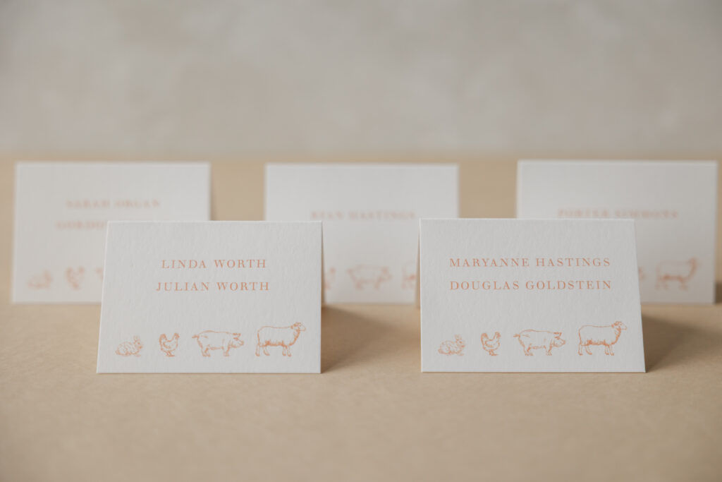 Digital Folded Escort Card