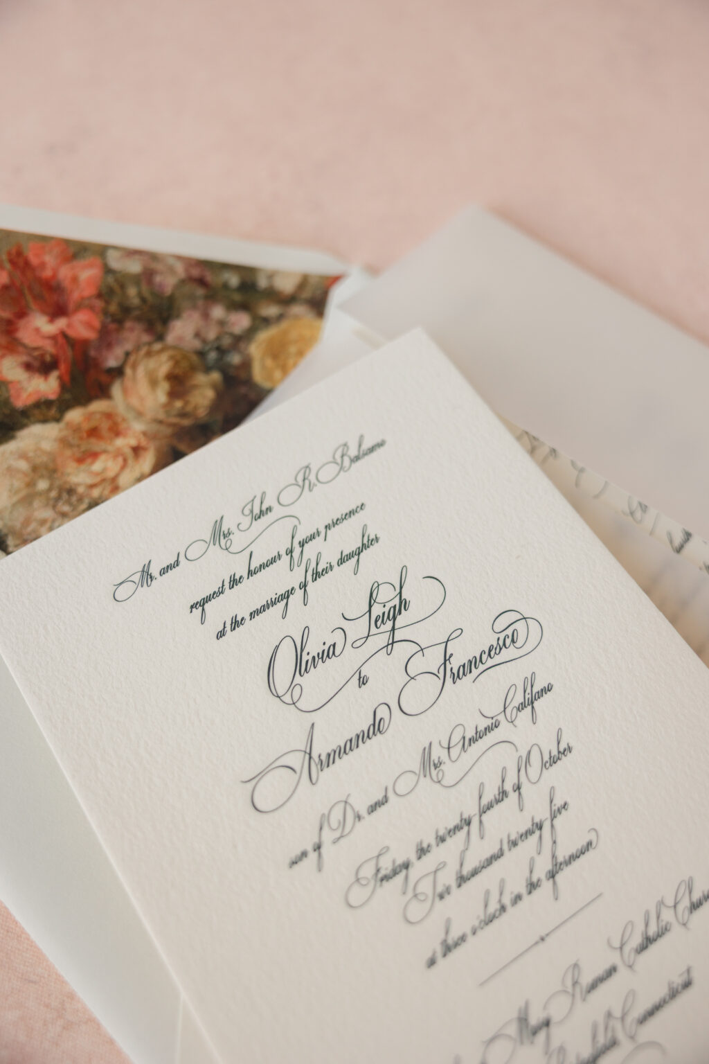 Invite with Vellum Gatefold