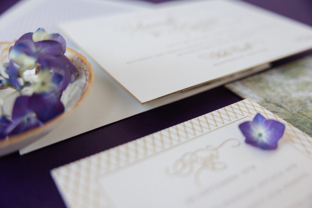 Invite with Foil Edging