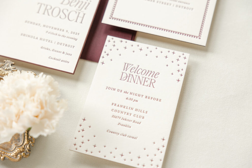 Celestial Welcome Dinner Invitation