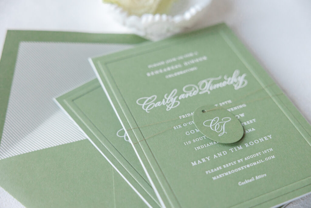 Engraved Rehearsal Dinner Invitation