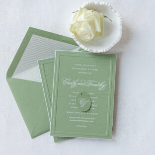 Engraved Monogram Tag for Invitation