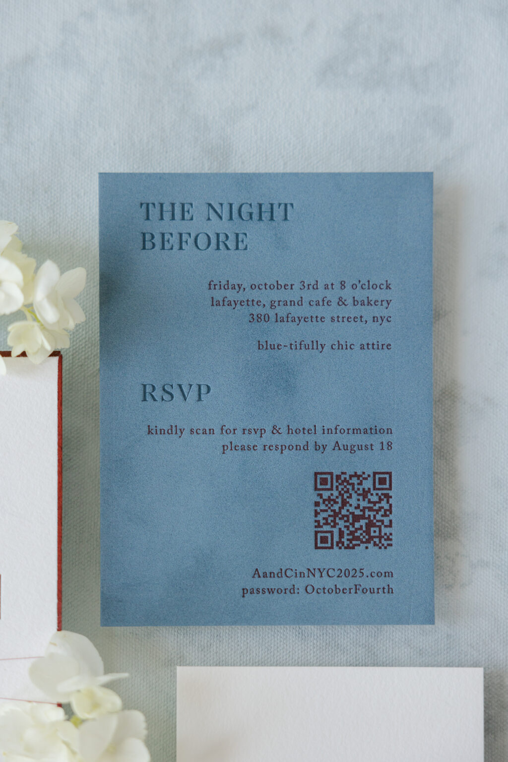 Velvet Wedding Statonery