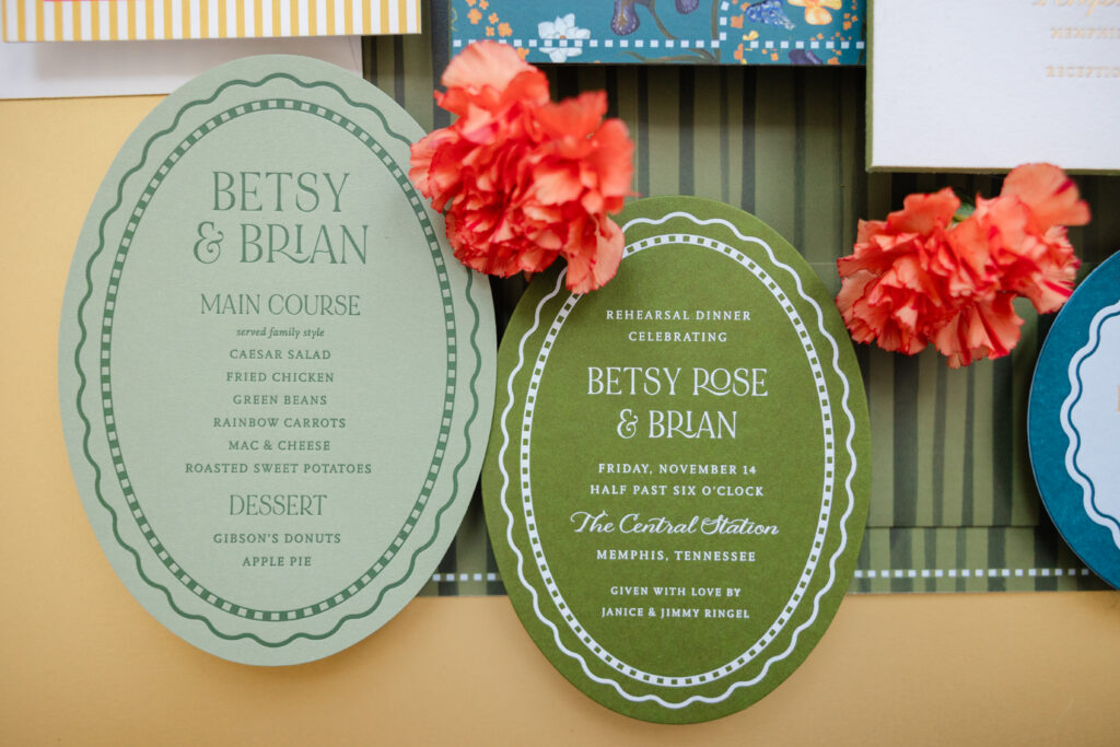 Die Cut Wedding Stationery