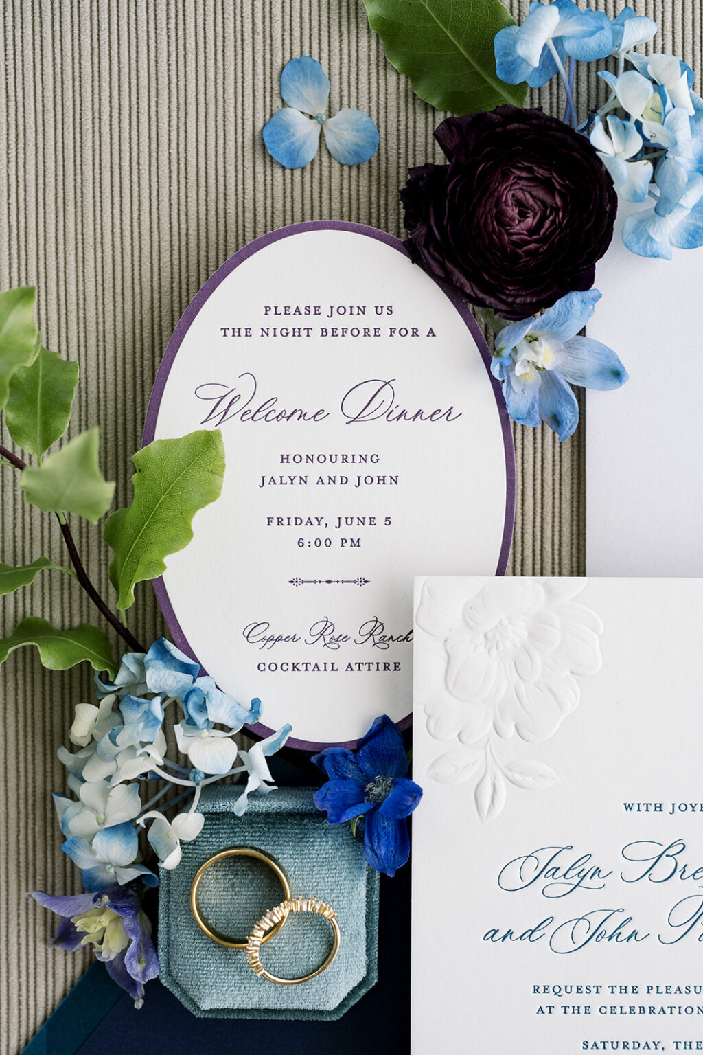 Wedding Welcome Dinner Invite