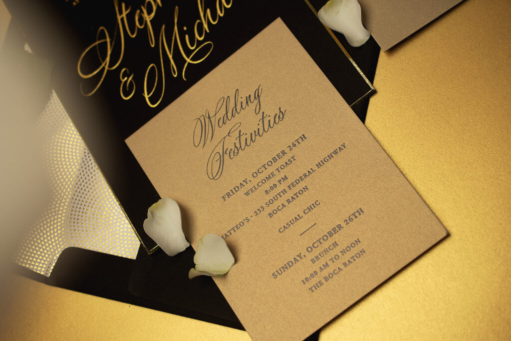 Wedding Events Card