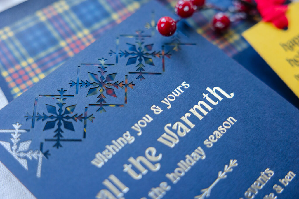 Bella Figura Laser Die-Cut Holiday Cards