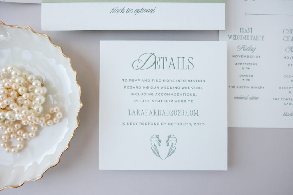 Letterpress Details Card